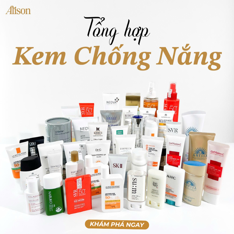 Tổng Hợp Kem Chống Nắng Dịu Nhẹ Cho Da Nhạy Cảm | Alison Store